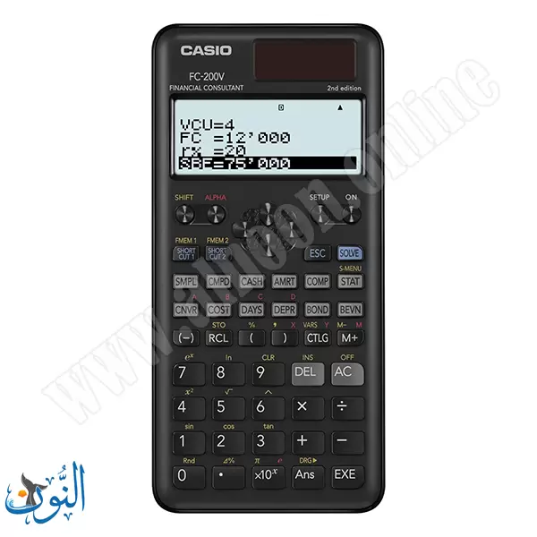 حاسبة مالية CASIO FC-200V 2nd Edition