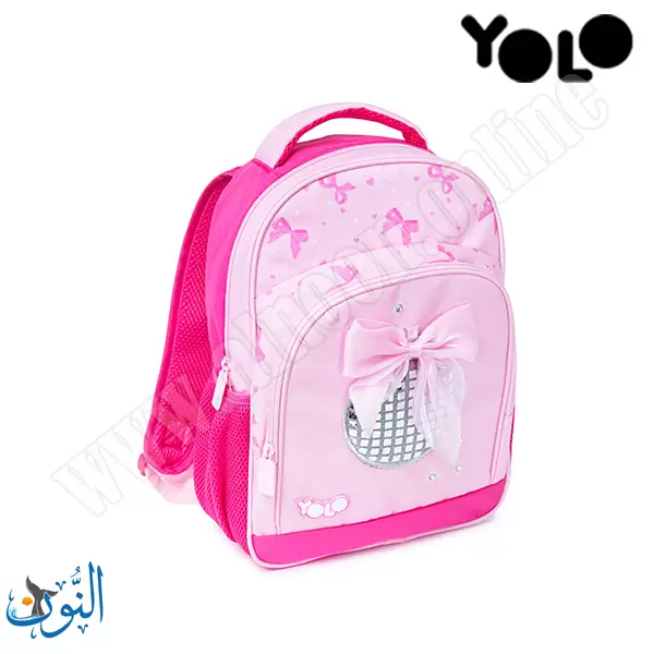 حقيبة تمهيدي زهري مع شبرة  YOLO