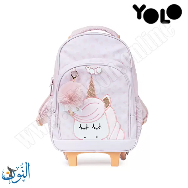 حقيبة تمهيدي مع عجلات وحيد القرن  YOLO Trolly