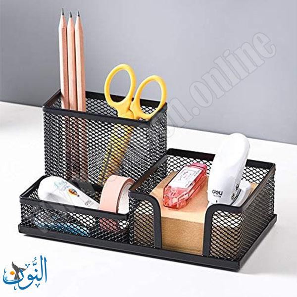 منظم مكتب معدني 3 خانات