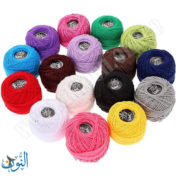 خيطان تطريز 10 لون